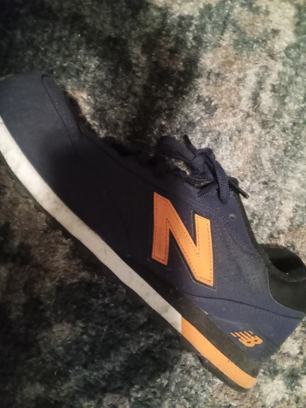 New Balance Navy and Orange Men’s Low-Top Sneaker